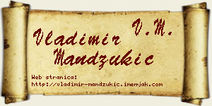 Vladimir Mandžukić vizit kartica